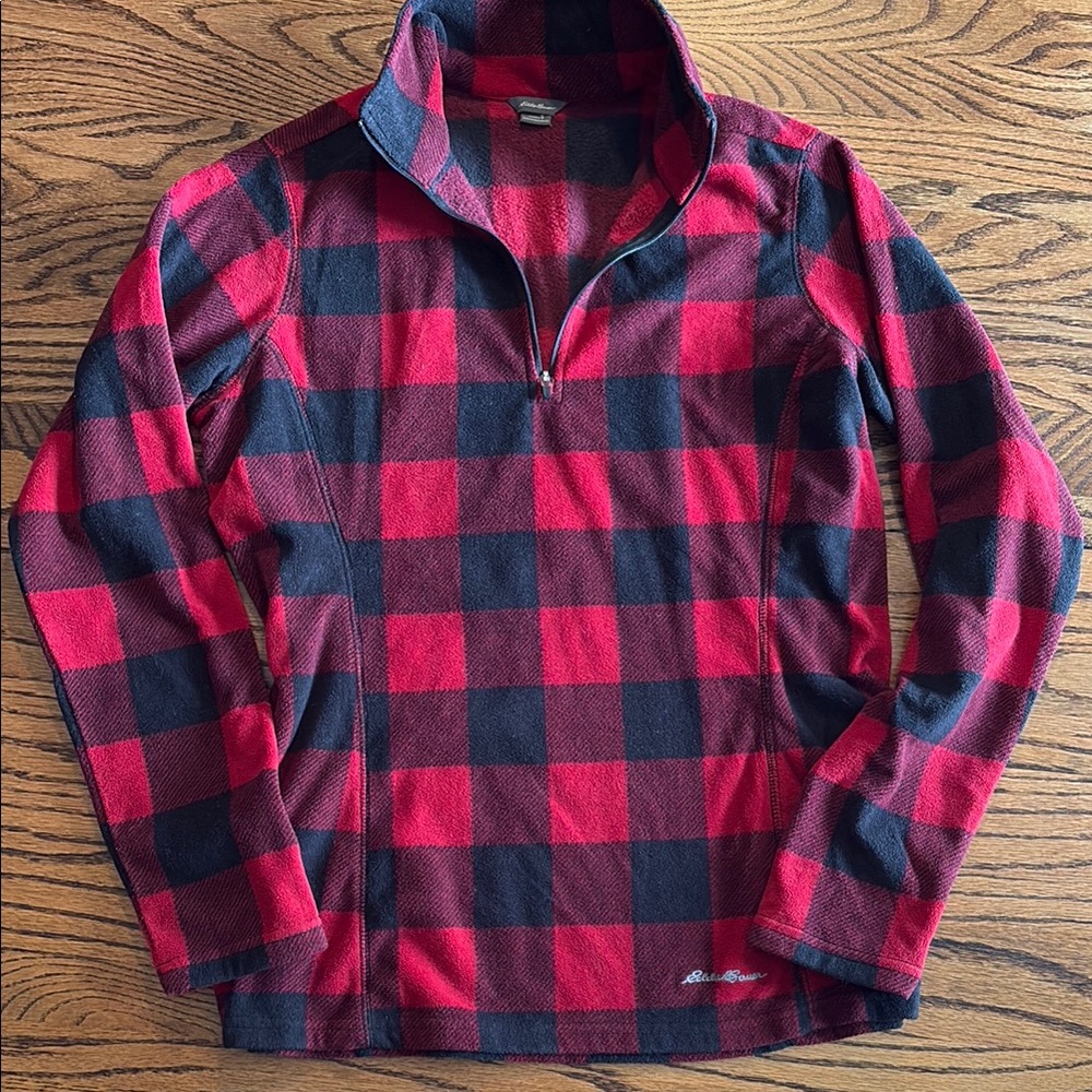 Buffalo Plaid Half-Zip Pullover